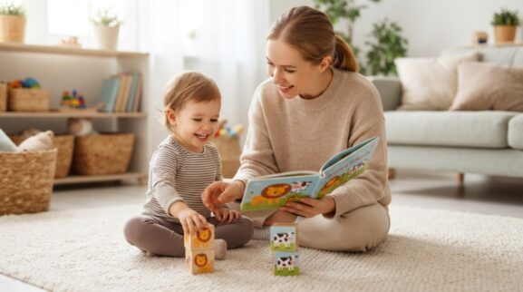 Book & Literacy Play: Shared Reading for 2 Years learning activity for a 2-year-old