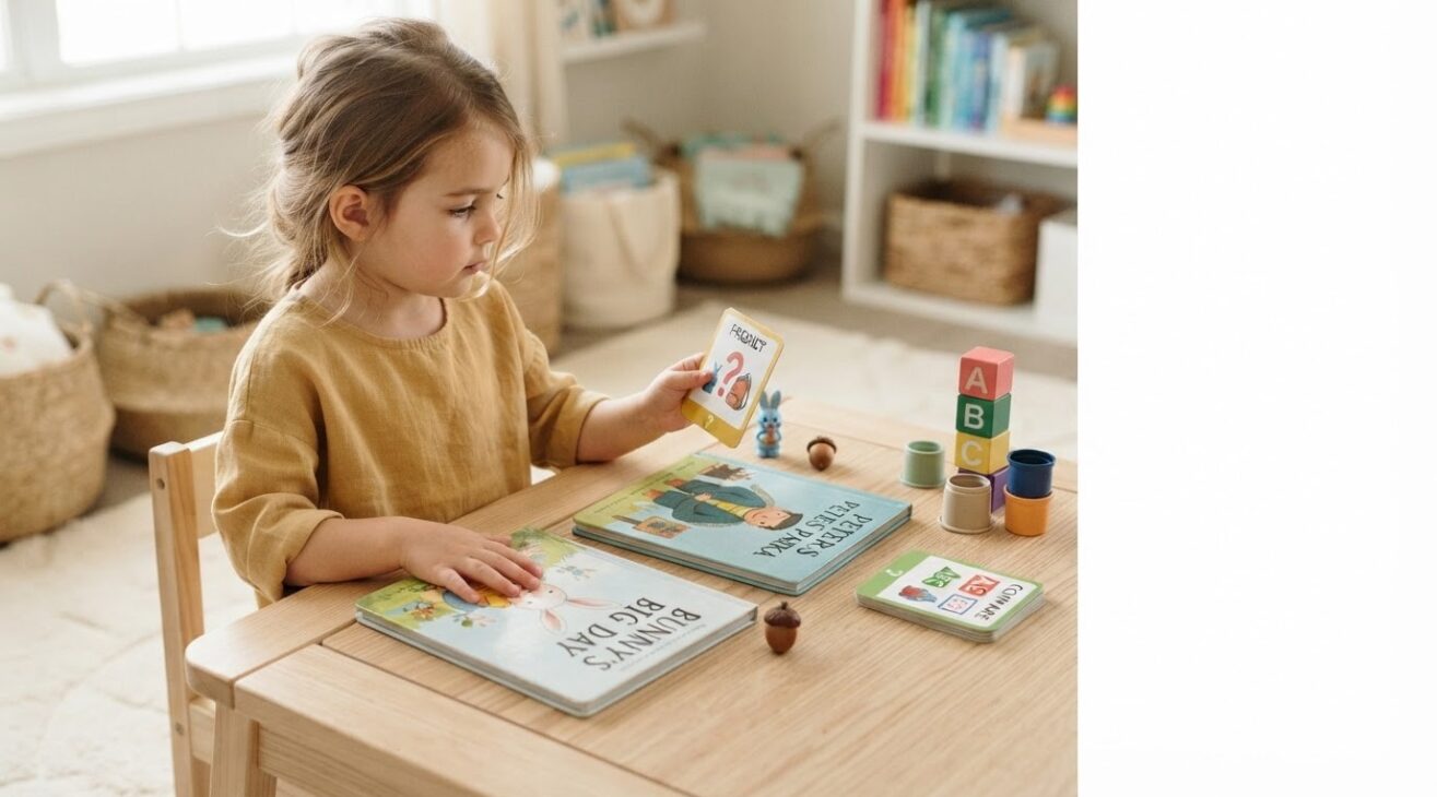 Book Knowledge & Print Concepts Activity Cards for 4-Year-Old Kids