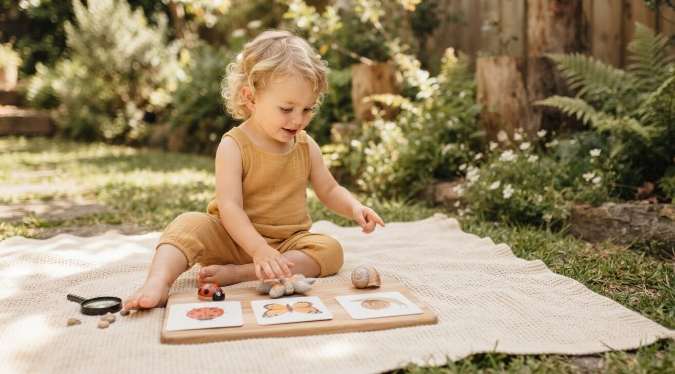 Bugs & Backyard Nature Activity Cards for 3-Year-Old Toddlers