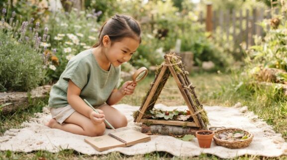 Bugs & Backyard Nature Activity Cards for 5 Years printable learning activity for a 5-year-old