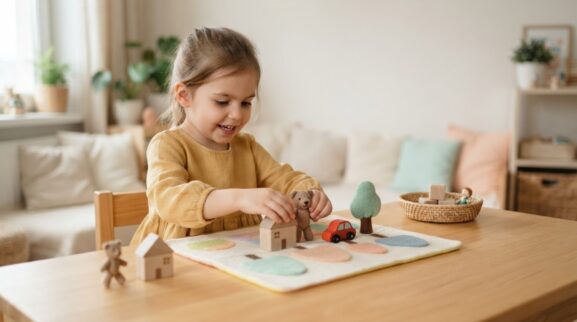 Build a Tiny Story: Tell It Again With Toys learning activity for a 4-year-old