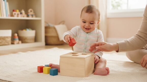 Cause & Effect Activity Cards for 7–9 Months printable learning activity for a 7–9 month old baby
