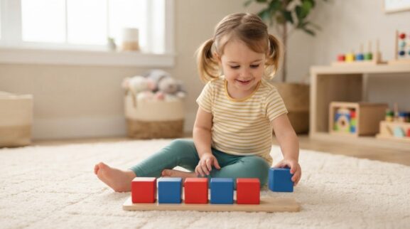 Clap-Stomp Pattern Song learning activity for a 3-year-old