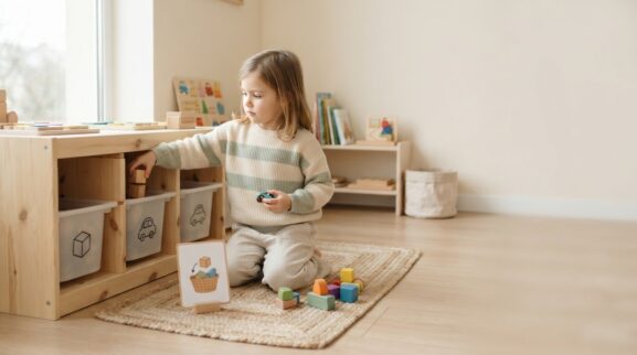 Cleanup & Putting Away Activity Cards for 5 Years printable learning activity for a 5-year-old
