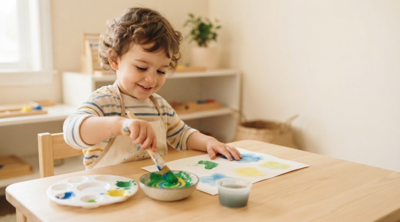 Color Mixing & Art Discovery for 3-Year-Old Toddlers