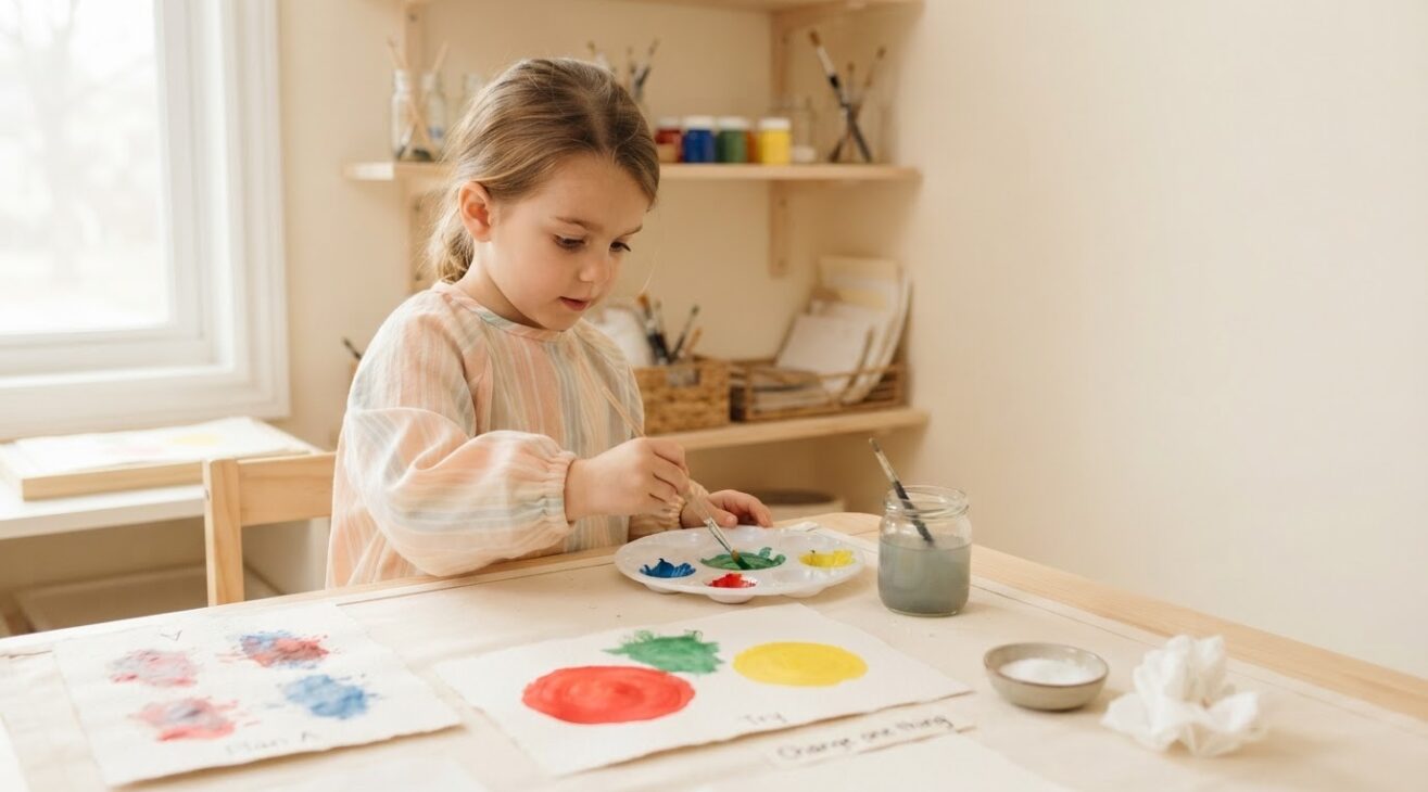 Color Mixing & Art Discovery Activity Cards for 5-Year-Old Kids