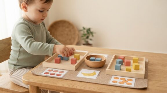 Comparing More / Less / Same Activity Cards for 2 Years printable learning activity for a 2-year-old