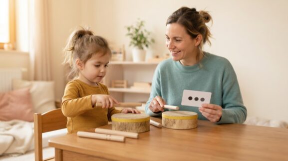 Copy My Beat learning activity for a 4-year-old