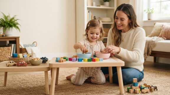 Counting Through Snacks, Steps, Blocks and Toys parent learning guide for a 2-year-old