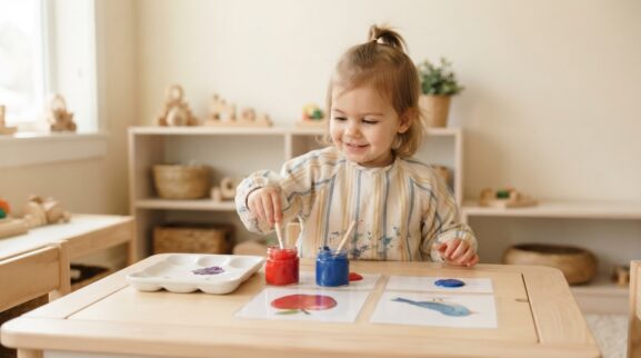 Create & Pretend: Color Mixing & Art Discovery for 2 Years parent learning guide for a 2-year-old