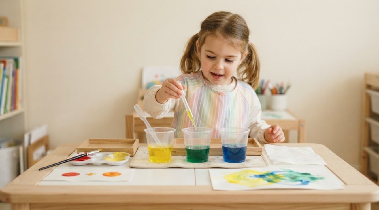 Create & Pretend: Color Mixing & Art Discovery for 4-Year-Old Kids