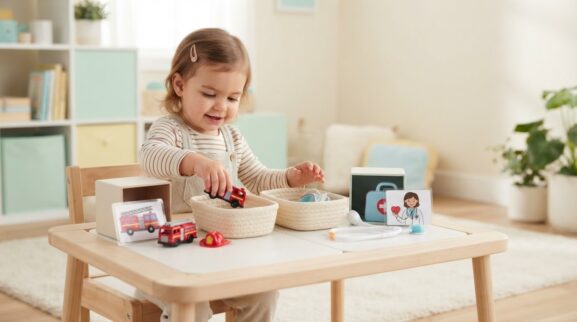 Create & Pretend: Community Helper Pretend for 2 Years parent learning guide for a 2-year-old