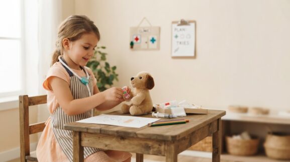 Create & Pretend: Community Helper Pretend for 5 Years parent learning guide for a 5-year-old