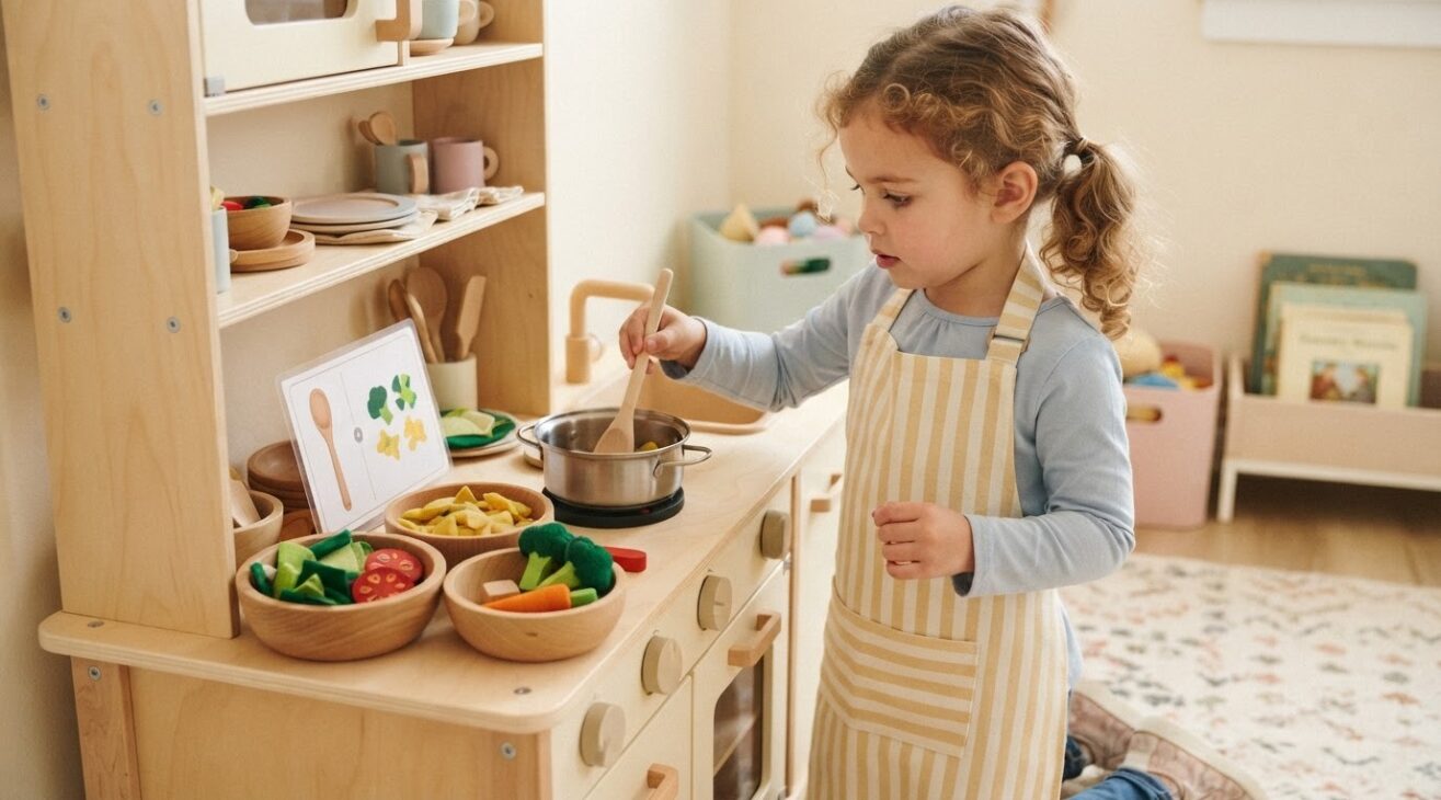 Create & Pretend: Pretend Kitchen & Food for 4-Year-Old Kids