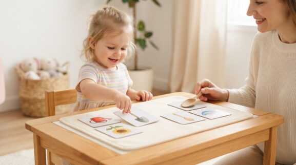 Creative Problem Solving Activity Cards for 2 Years printable learning activity for a 2-year-old