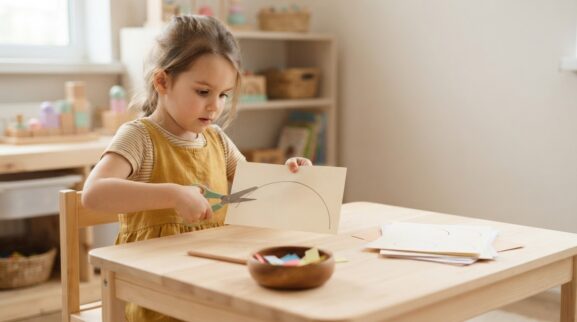 Cutting & Paper Skills learning activities for a 5-year-old