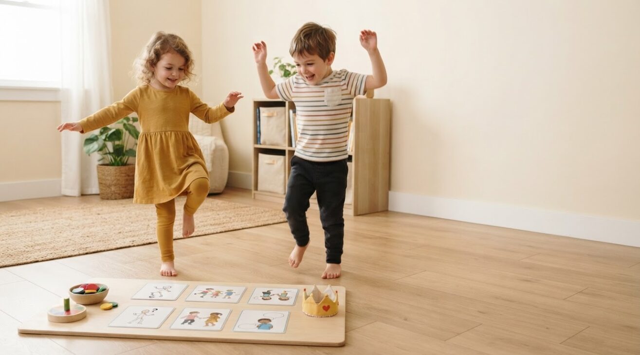 Dance & Freeze Activity Cards for 4-Year-Old Kids