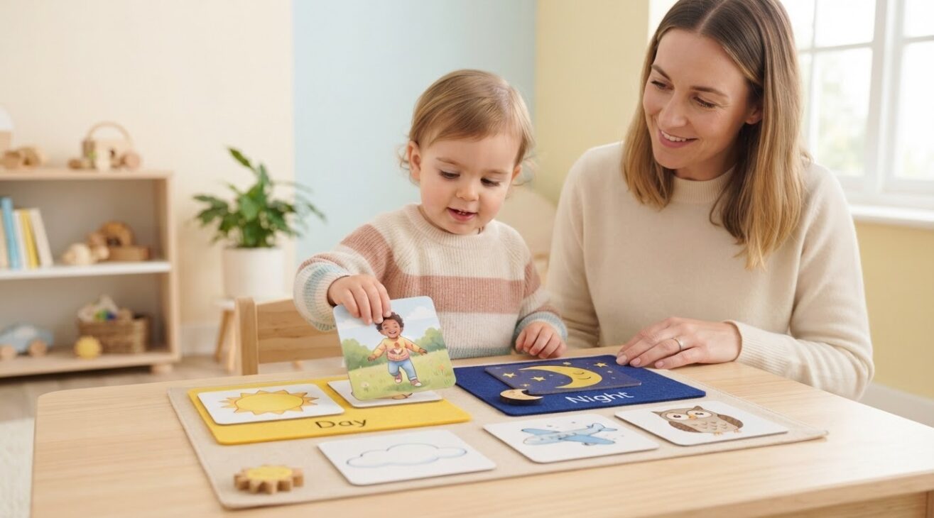 Day, Night & Sky Activity Cards for 2-Year-Old Toddlers