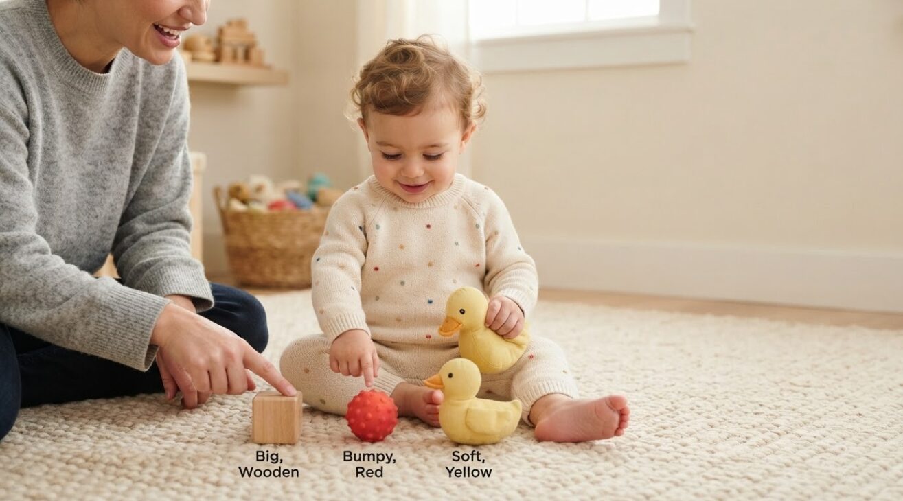 Describing Words Activity Cards for 1-Year-Old Toddlers