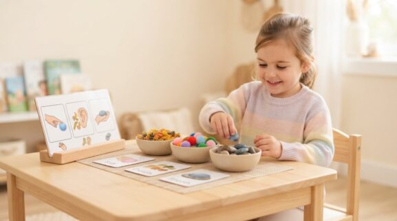 Describing Words Activity Cards for 4 Years printable learning activity for a 4-year-old