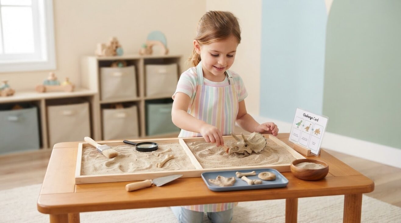 Dinosaurs & Fossils Activity Cards for 5-Year-Old Kids