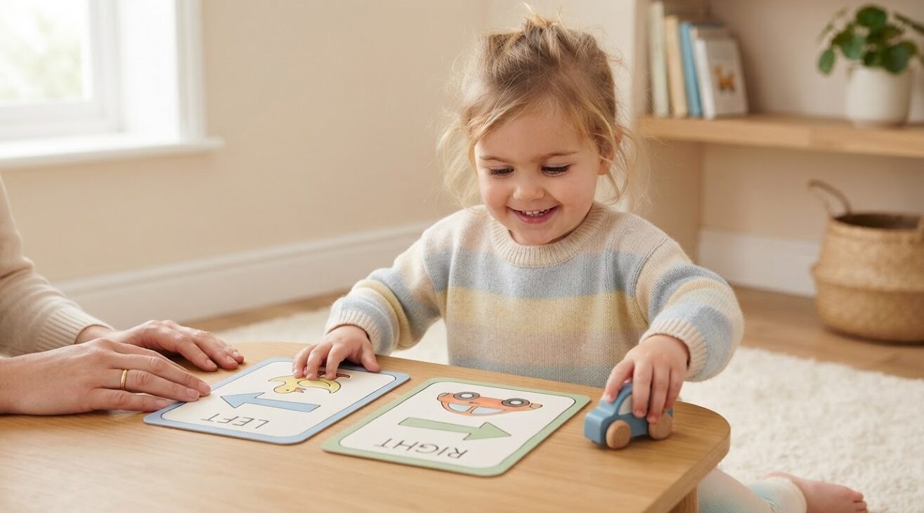 Direction Words Activity Cards for 2-Year-Old Toddlers