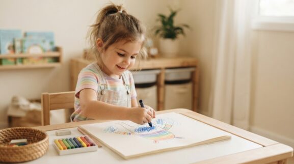 Drawing & Scribbling Activity Cards for 5 Years printable learning activity for a 5-year-old
