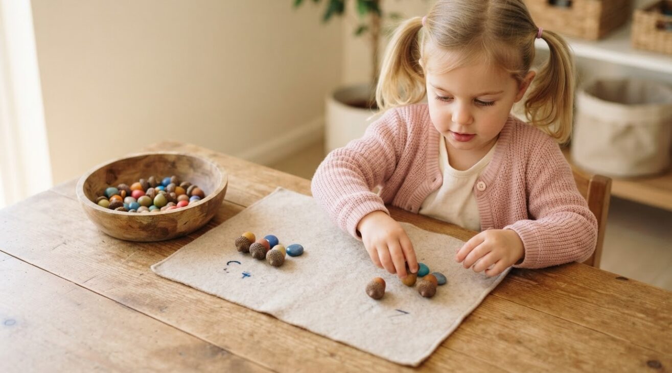 Early Addition Without Worksheets: Use Real Objects First for 4-Year-Old Kids