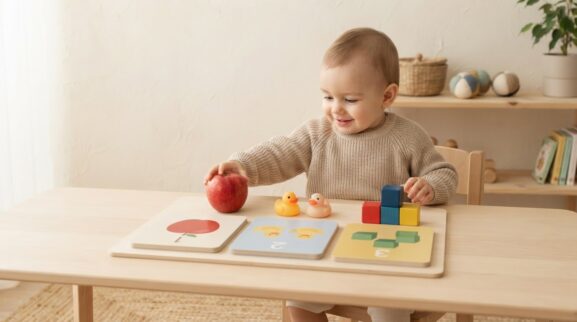 Early Quantity Activity Cards for 1 Year printable learning activity for a 1-year-old