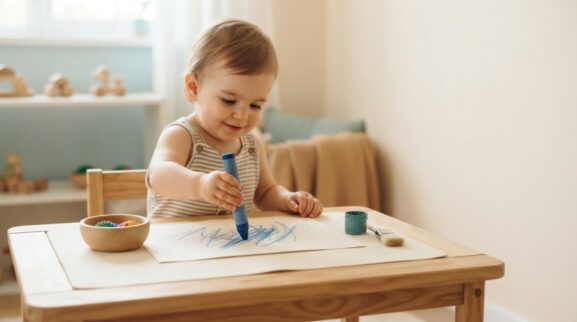 Early Writing & Mark Making Activity Cards for 1 Year printable learning activity for a 1-year-old