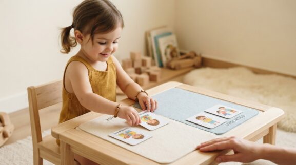 Empathy & Kindness Activity Cards for 2 Years printable learning activity for a 2-year-old