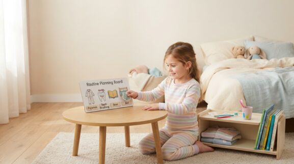 Everyday Routine Activity: Bedtime Routine for 5 Years learning activity for a 5-year-old