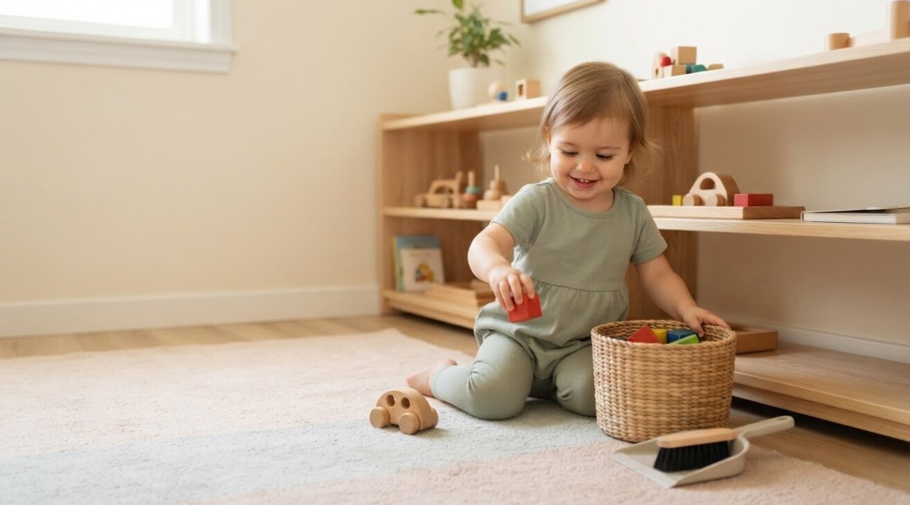 Everyday Routine Activity: Cleanup & Putting Away for 1-Year-Old Toddlers