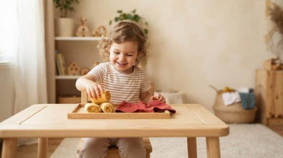Everyday Routine Activity: Dressing & Clothing for 2 Years learning activity for a 2-year-old
