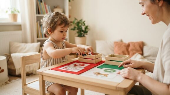 Everyday Routine Activity: Everyday Safety Words for 2 Years learning activity for a 2-year-old