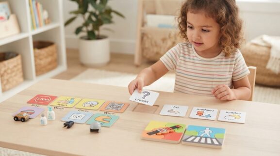 Everyday Routine Activity: Everyday Safety Words for 4 Years learning activity for a 4-year-old