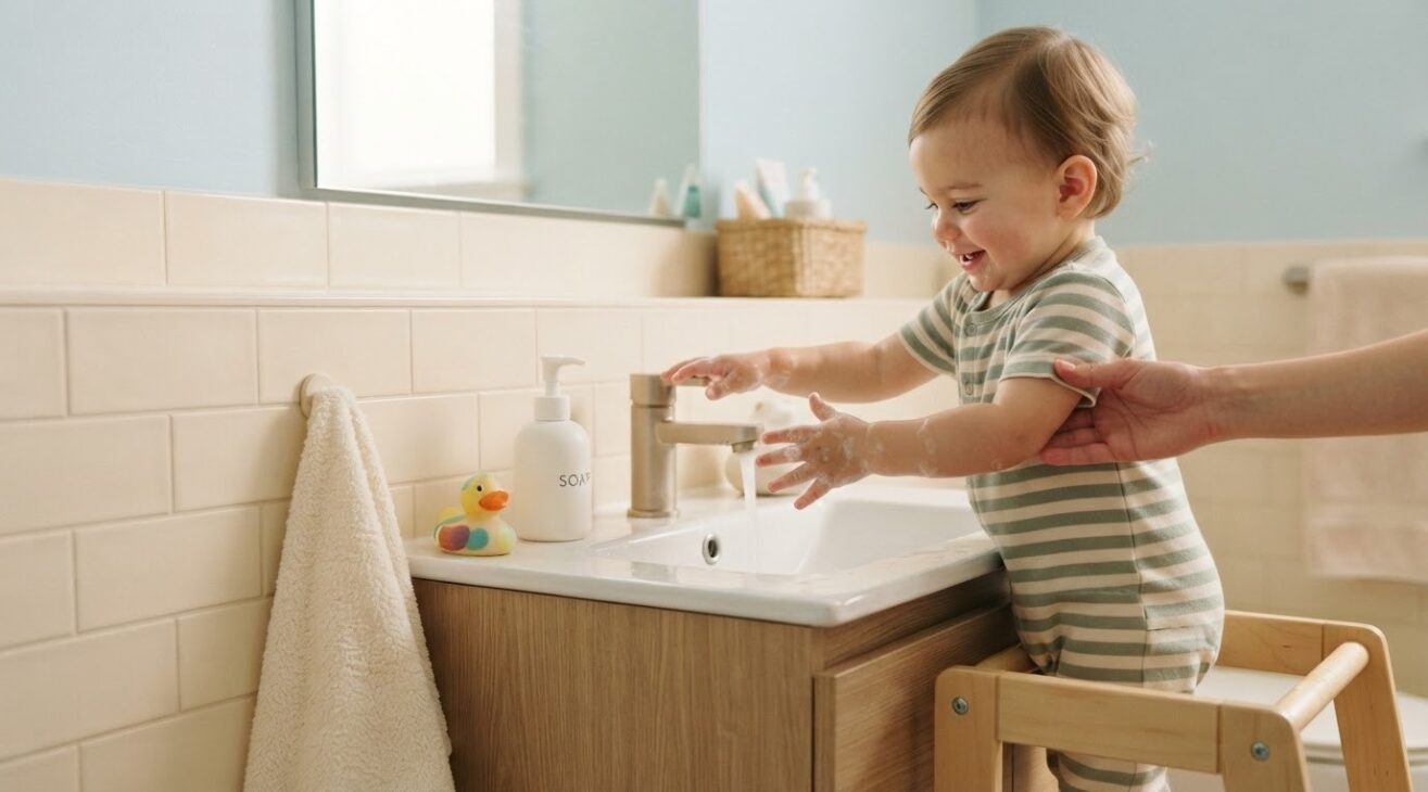 Everyday Routine Activity: Handwashing Routine for 1-Year-Old Toddlers