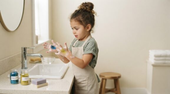 Everyday Routine Activity: Handwashing Routine for 4 Years learning activity for a 4-year-old