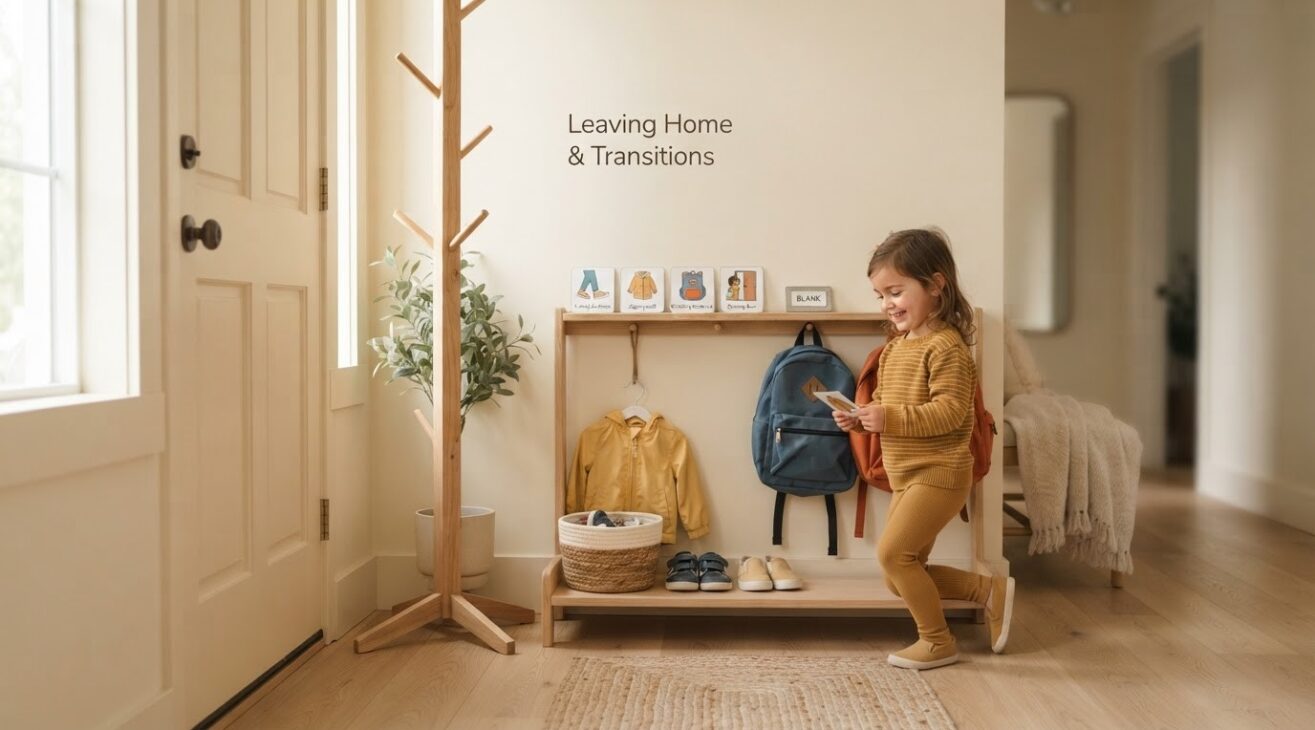 Everyday Routine Activity: Leaving Home & Transitions for 4-Year-Old Kids