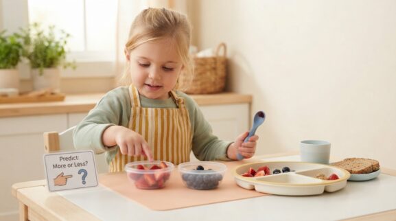 Everyday Routine Activity: Mealtime Language & Participation for 4 Years learning activity for a 4-year-old