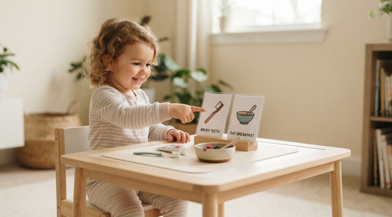 Everyday Routine Activity: Morning Routine for 2-Year-Old Toddlers