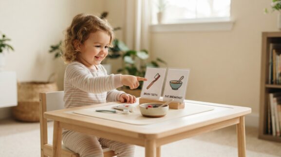 Everyday Routine Activity: Morning Routine for 2 Years learning activity for a 2-year-old