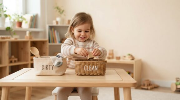 Everyday Routine Activity: Simple Responsibilities for 2 Years learning activity for a 2-year-old