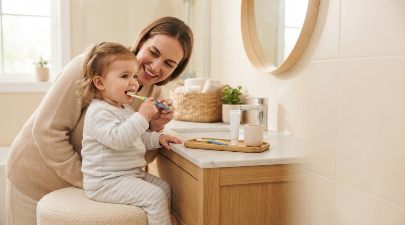 Everyday Routine Activity: Toothbrushing Routine for 1-Year-Old Toddlers