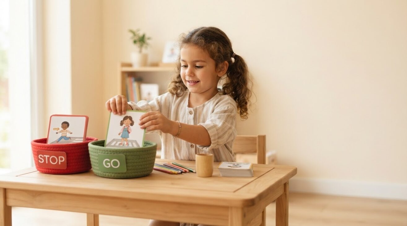 Everyday Safety Words Activity Cards for 5-Year-Old Kids