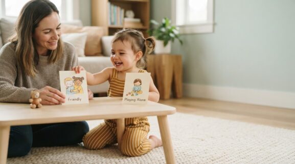 Everyday Social-Emotional Learning: Friendship & Play With Others for 2 Years parent learning guide for a 2-year-old
