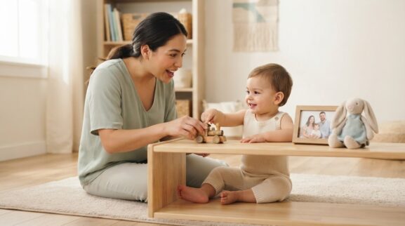 Everyday Social-Emotional Learning: Separation & Reunion Routines for 1 Year parent learning guide for a 1-year-old