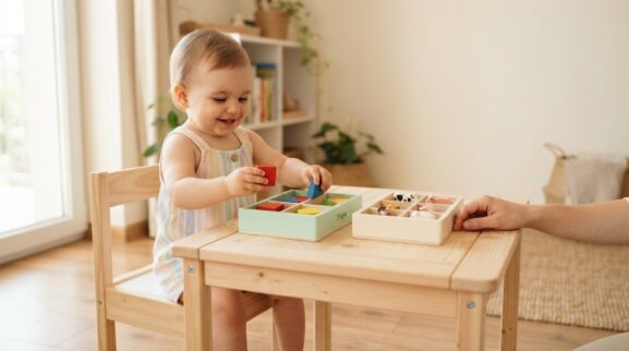 Everyday Sorting & Categorizing for 1 Year parent learning guide for a 1-year-old