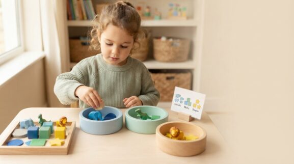 Everyday Sorting & Categorizing for 4 Years parent learning guide for a 4-year-old