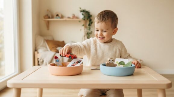 Fast / Slow learning activities for a 2-year-old